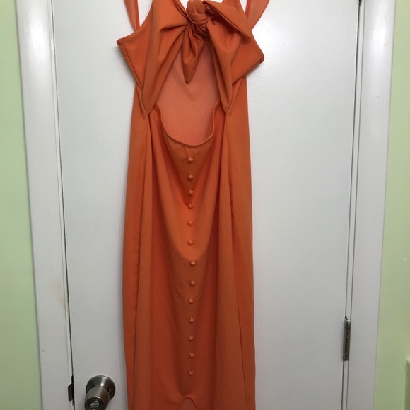 SHEIN Orange Maxi Dress - Picture 7 of 10